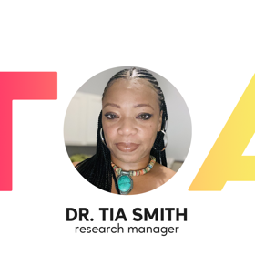 Dr. Tia Smith, research manager, poses for a selfie headshot