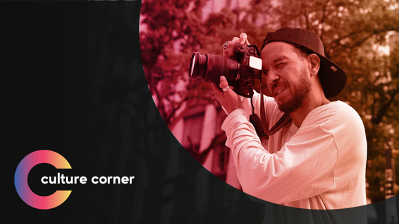 Culture Corner: Oscar Castillo taking a photo 