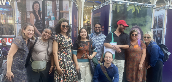 TOA staff visit the NY Proud Photoville exhibition in Times Square